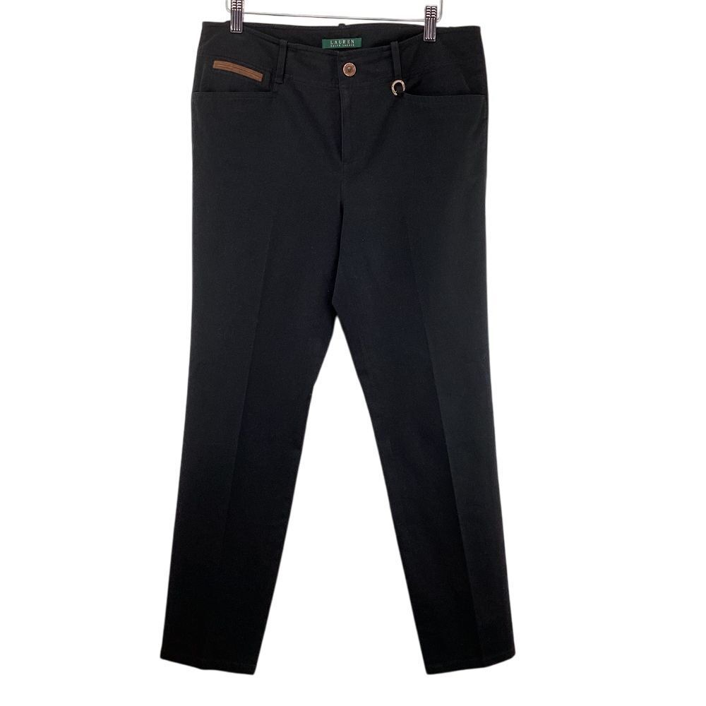 Lauren Ralph Lauren Black Dress Pants Size‎ 10 Work Office Career Trousers